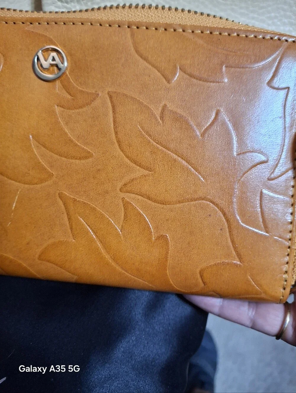 Valentina tan embossed